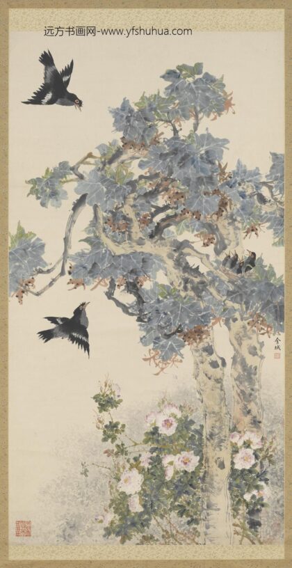 民国金城花鸟轴.jpg
