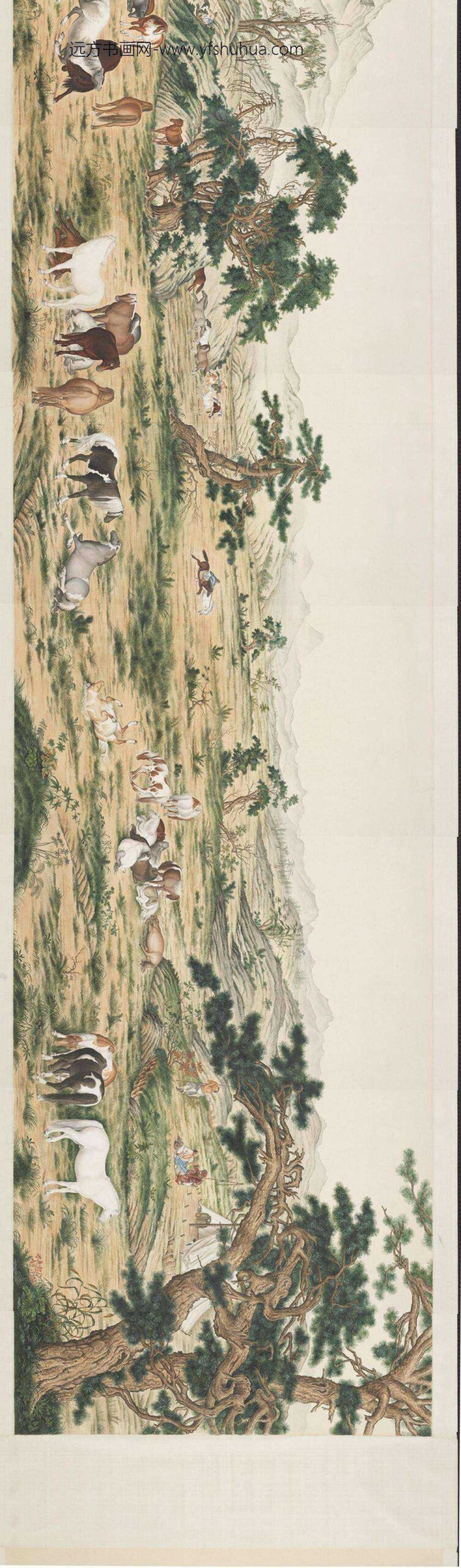 民国马晋百骏图卷-_