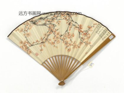 民国高野侯梅邓散木隶书史晨碑文成扇高野侯梅 1.jpg