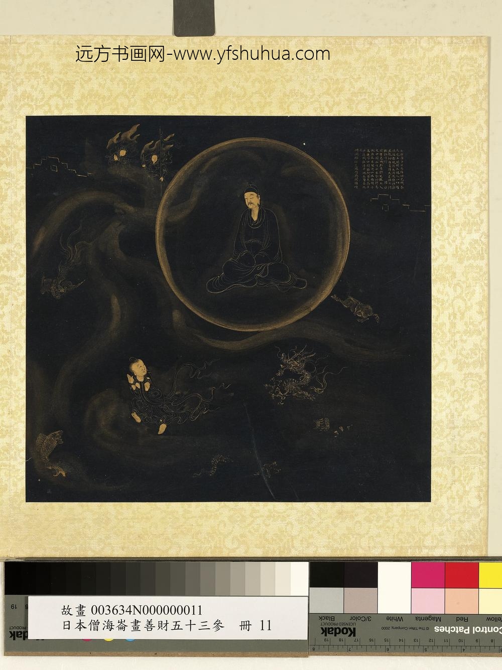 海仑画善财五十三参册-参大光王