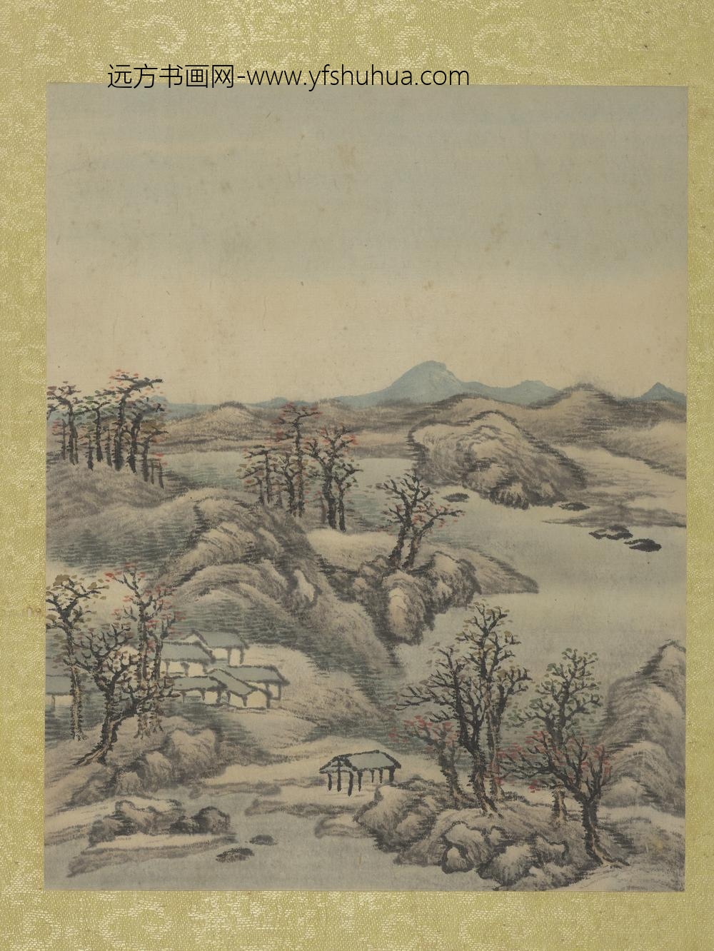 清允禧山水册-枫叶霜林-