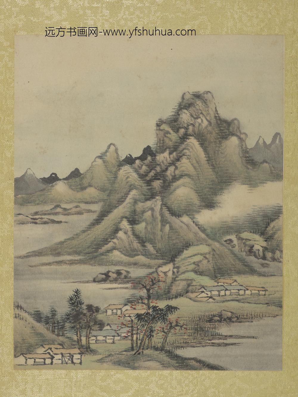 清允禧山水册-田舍幽栖-