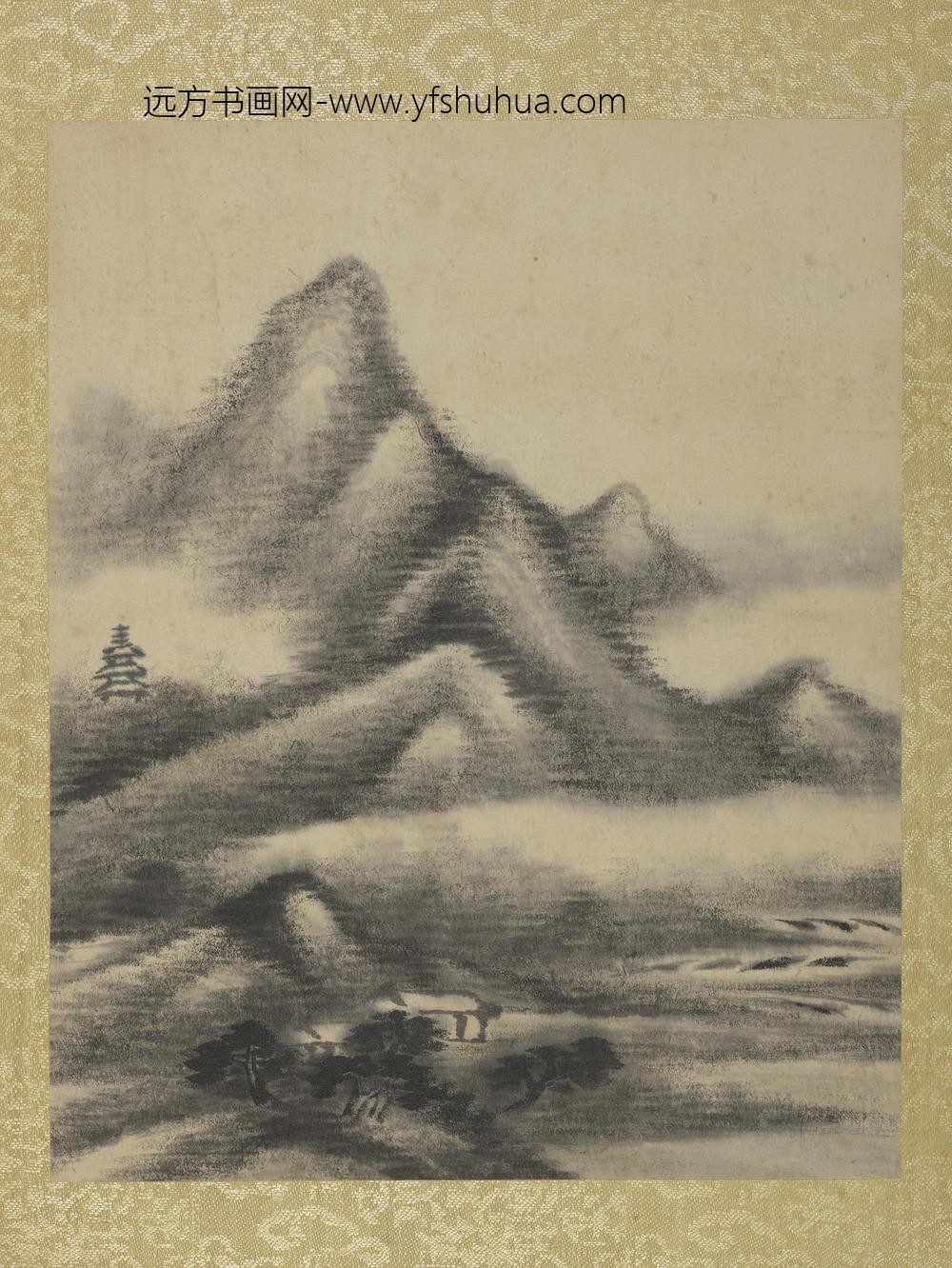 清允禧山水册-雨霁夏山-