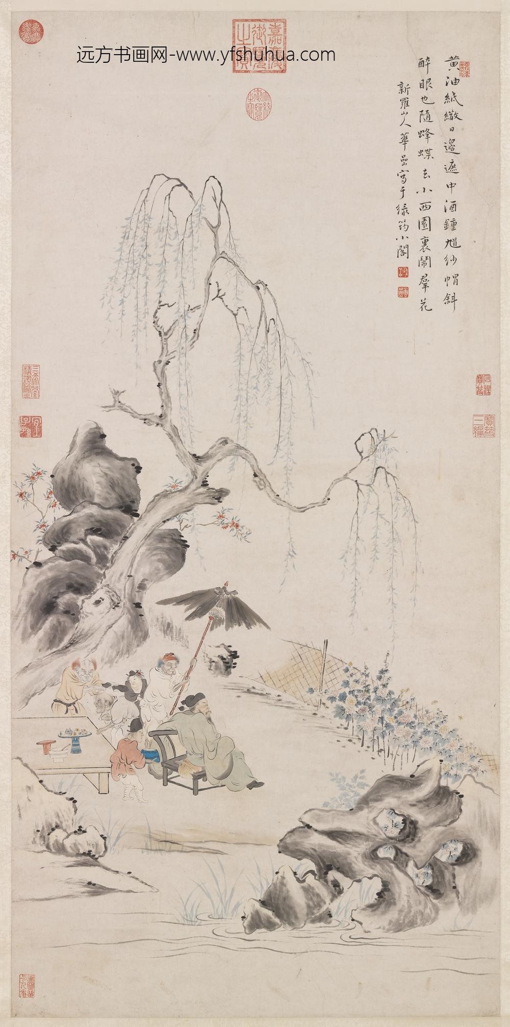 清华嵒午日钟馗轴