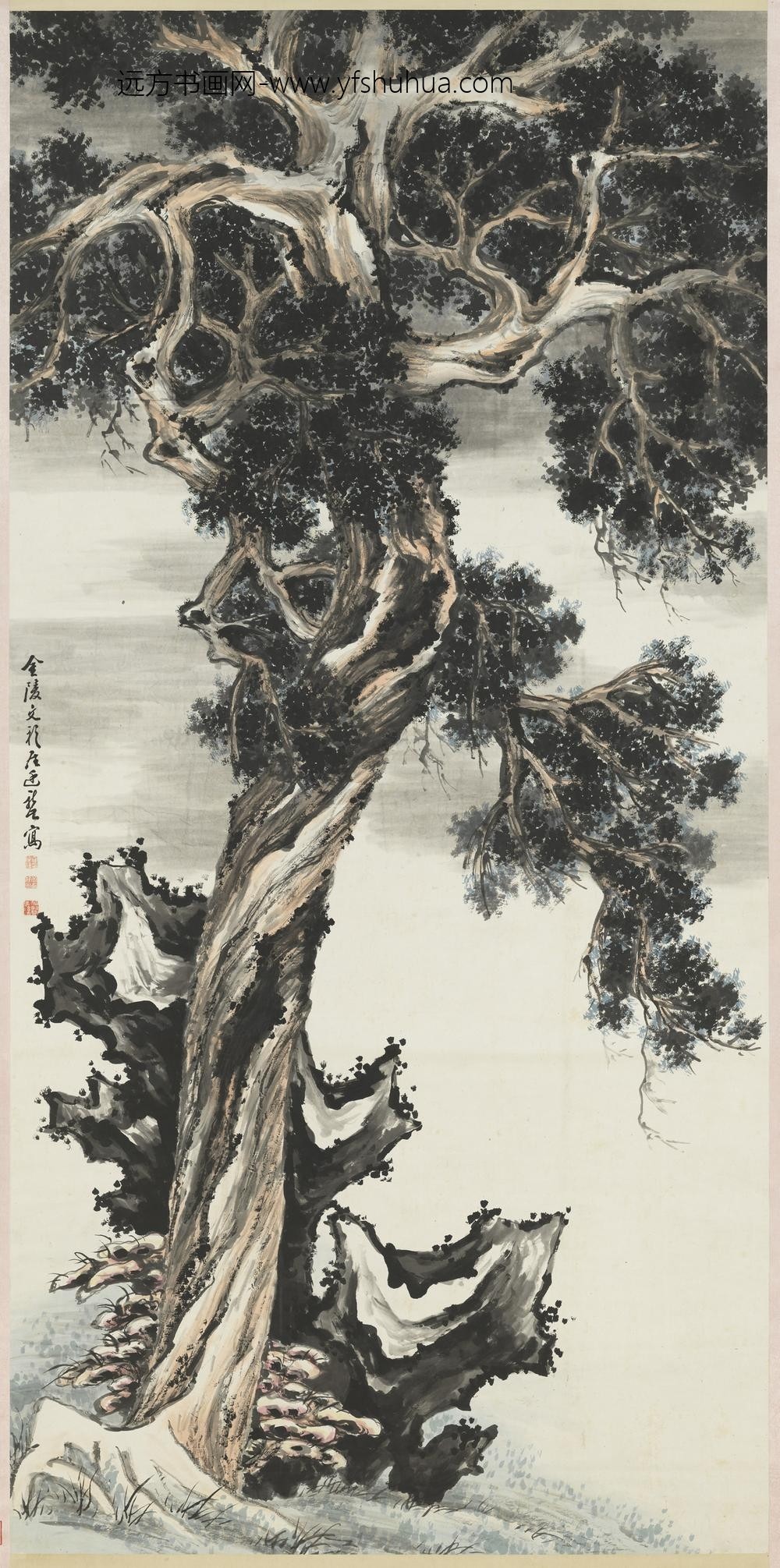 清罗廷禧画百二十寿图轴