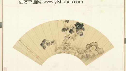 清花卉画册 清马元驭枝上双鸳鸯.jpg