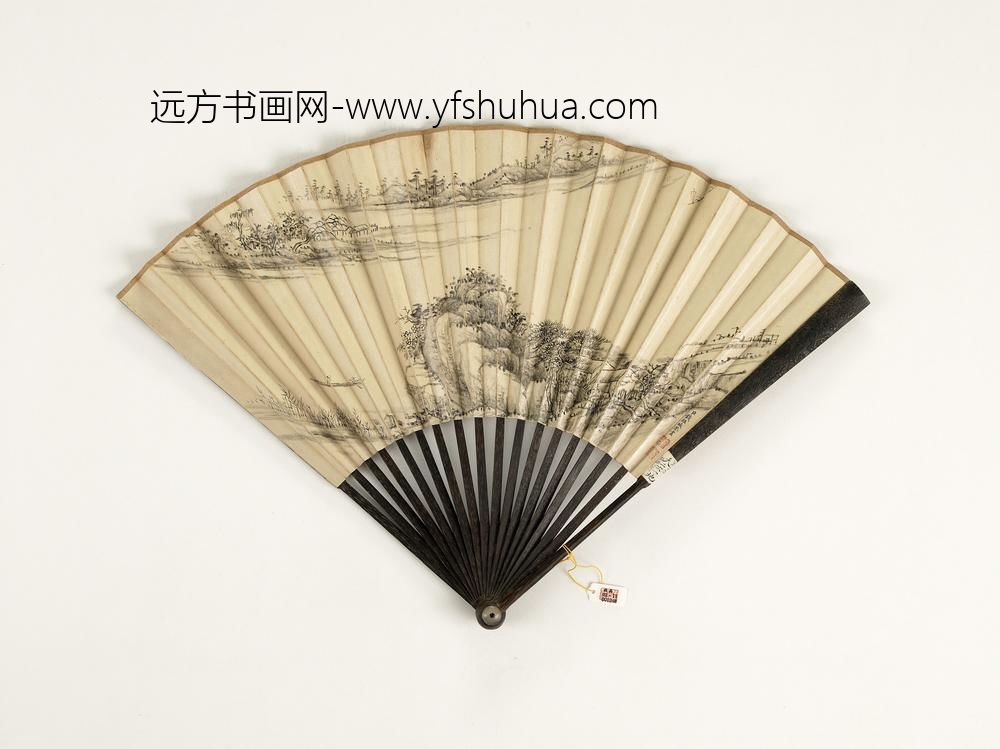 清钱汝诚书乾隆御制玉盘谣钱维城画山水-