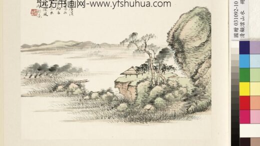 清顾澐山水册柳亭扁舟 2.jpg