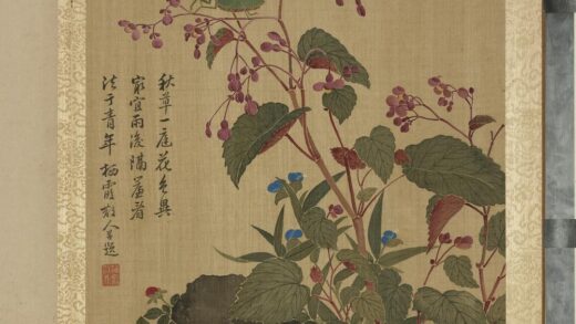 清马元驭画花卉册 海棠螳螂 2.jpg