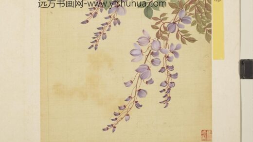 清马元驭花卉册 紫藤 3.jpg