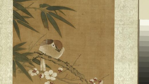 清鲁鼐画花鸟册 梅竹麻雀 2.jpg