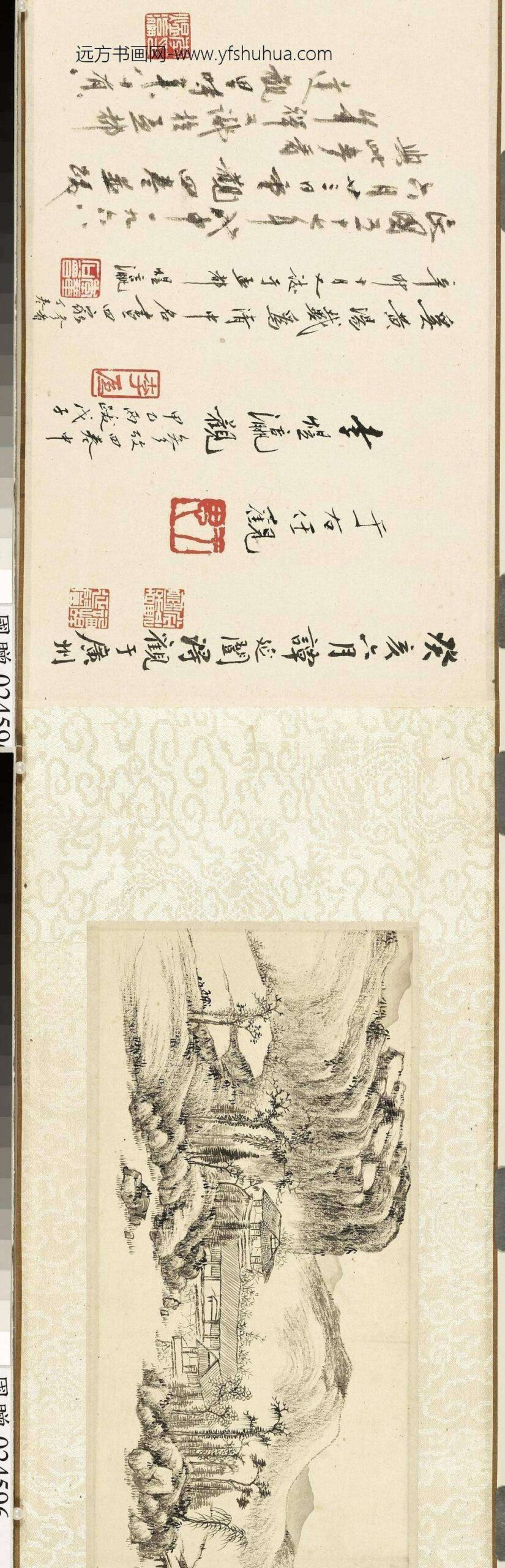 清黄均山水真迹卷-_