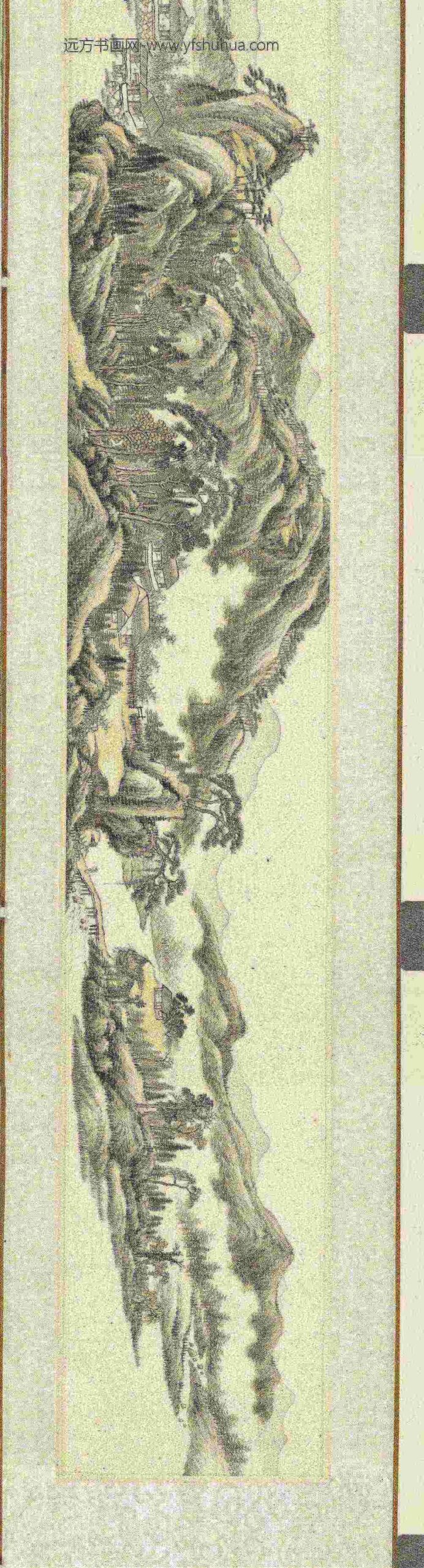 清黄均湖村清夏图卷-_