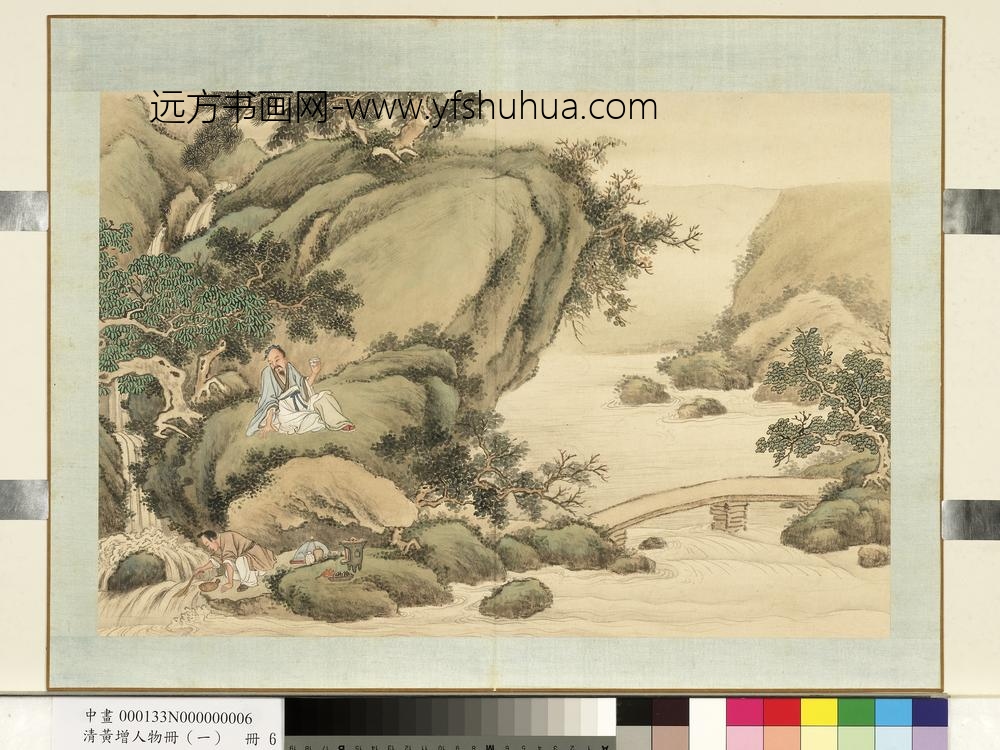 清黄增人物（一）册人物故事六-