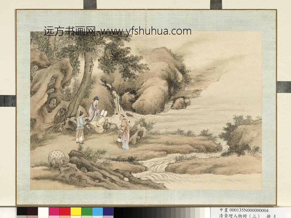 清黄增人物（三）册人物故事四-