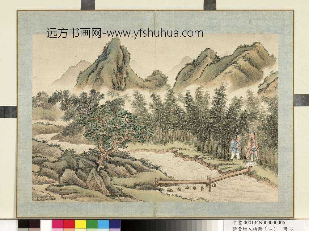 清黄增人物（二）册人物故事五-