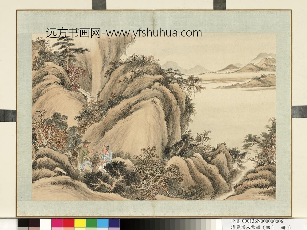 清黄增人物（四）册人物故事六-