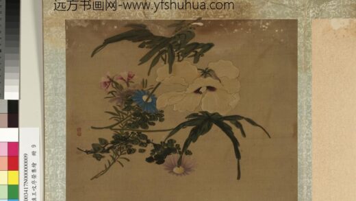 清黄慎王旼序荣集绘册 秋葵 3.jpg