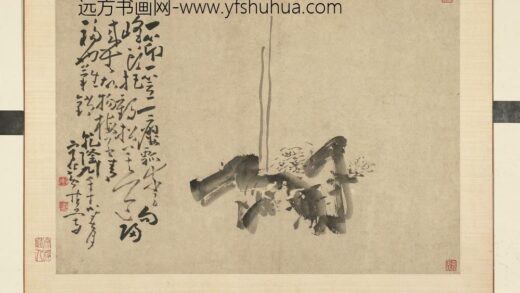 清黄慎花卉册梅花 2.jpg