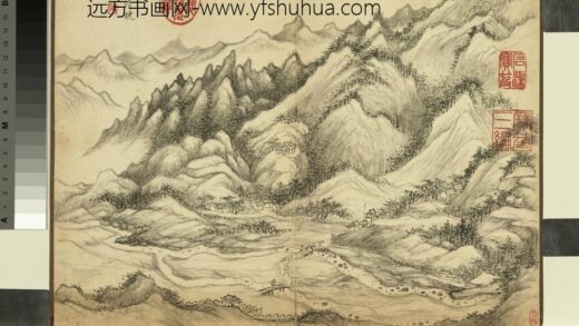 清黄鼎云栈八景册 宝鸡清晓 2.jpg