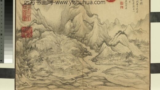 清黄鼎云栈八景册 褒城平旷 2.jpg