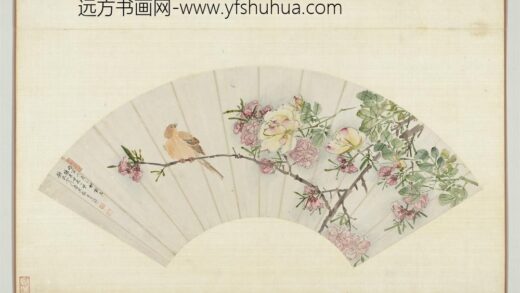 花卉画册 明顾云臣碧桃月季.jpg