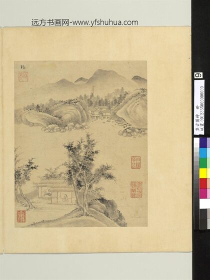 集古图绘册 明刘珏山水.jpg