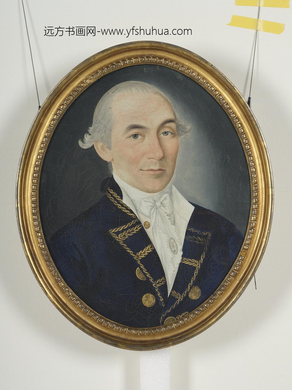 世纪初史贝霖英国东印度公司官员像框南