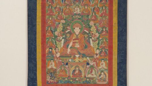 不丹19世纪竹巴噶举祖师藏巴甲热·益西多杰及其相关传承唐卡南.jpg