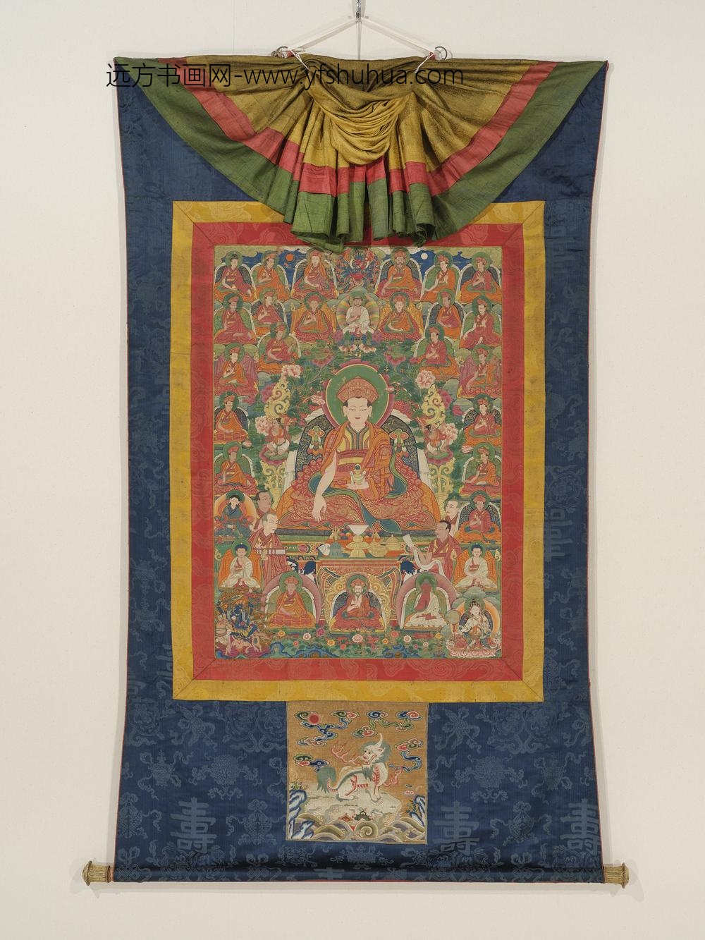 不丹世纪竹巴噶举祖师藏巴甲热·益西多杰及其相关传承唐卡南