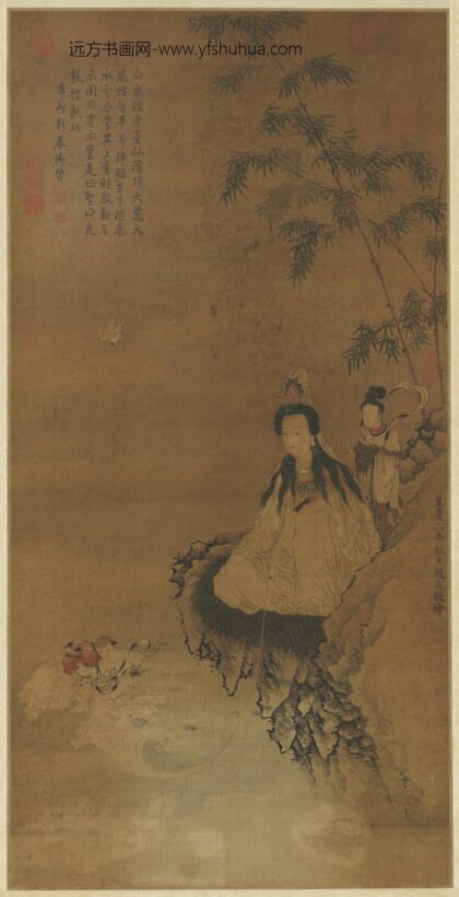 元赵奕画大士像轴.jpg