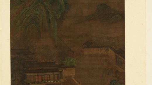 列朝名绘合册册 无款画阁远眺.jpg