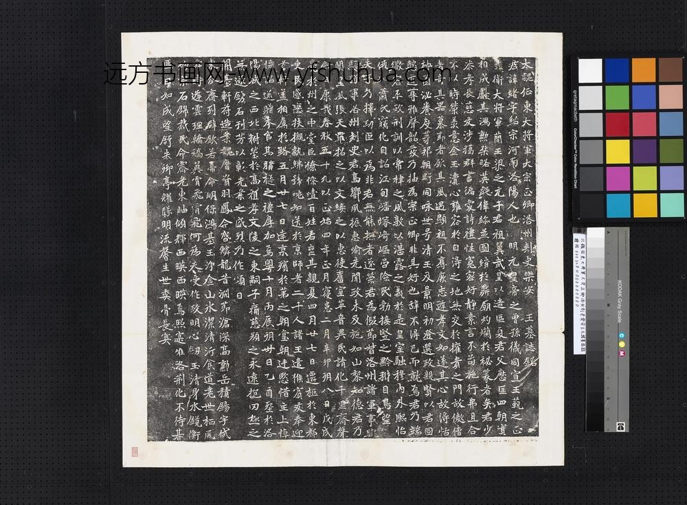 北魏征东大将军大宗正卿洛州刺史乐安王元绪墓志铭墨拓本