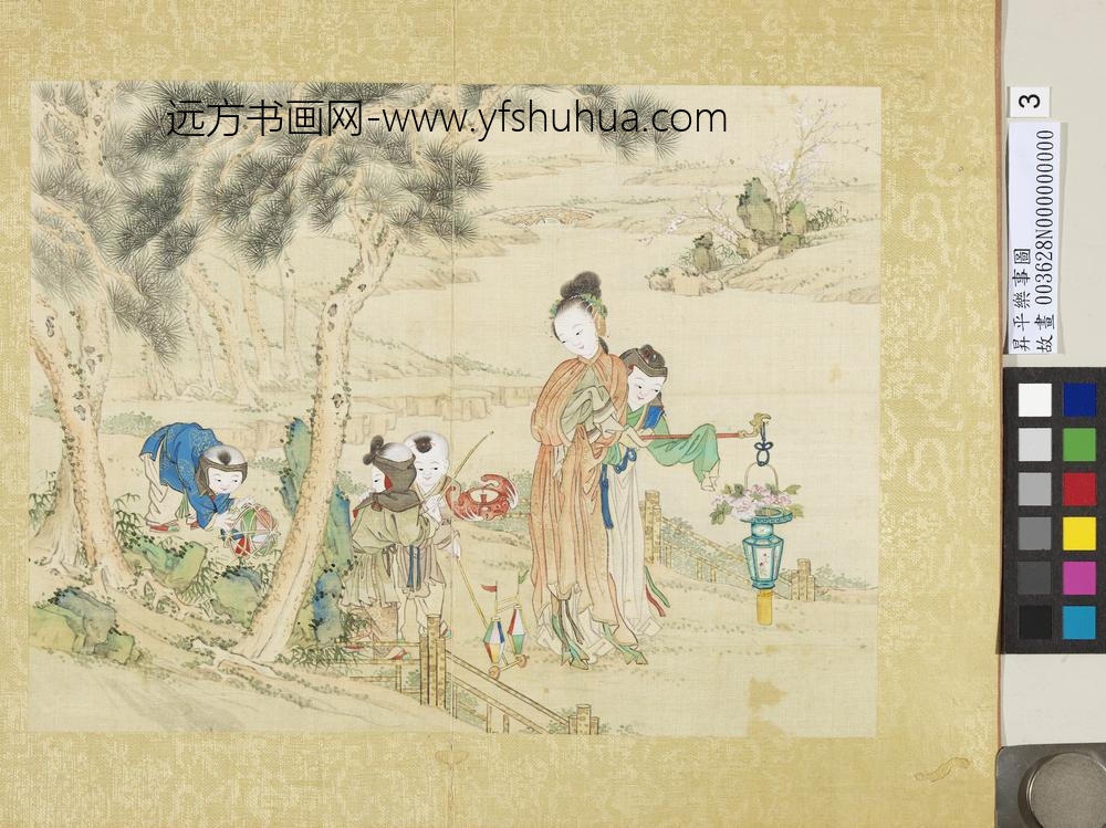 升平乐事图册-花篮灯