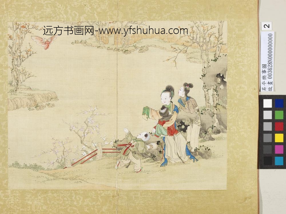 升平乐事图册-蝙蝠风筝