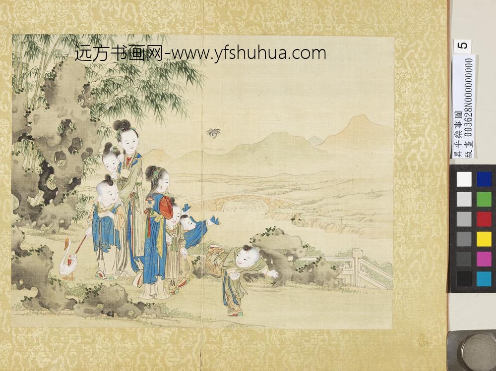 升平乐事图册-鹅灯踢毽