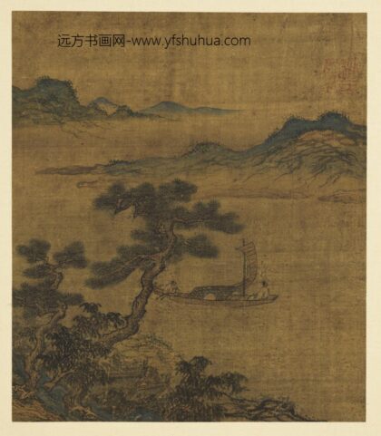 历代画幅集册 无款松下孤帆.jpg