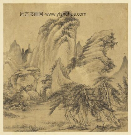 历代画幅集册 无款松石.jpg