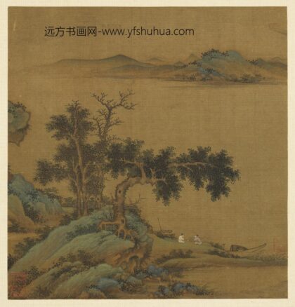 历代画幅集册 无款秋浦停舟.jpg