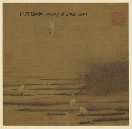 历代画幅集册 无款芦汀白鹭.jpg