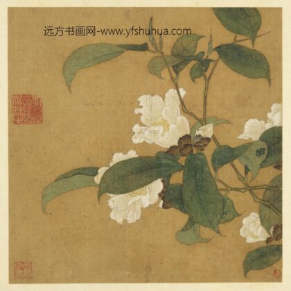 历代画幅集册 无款茶花.jpg