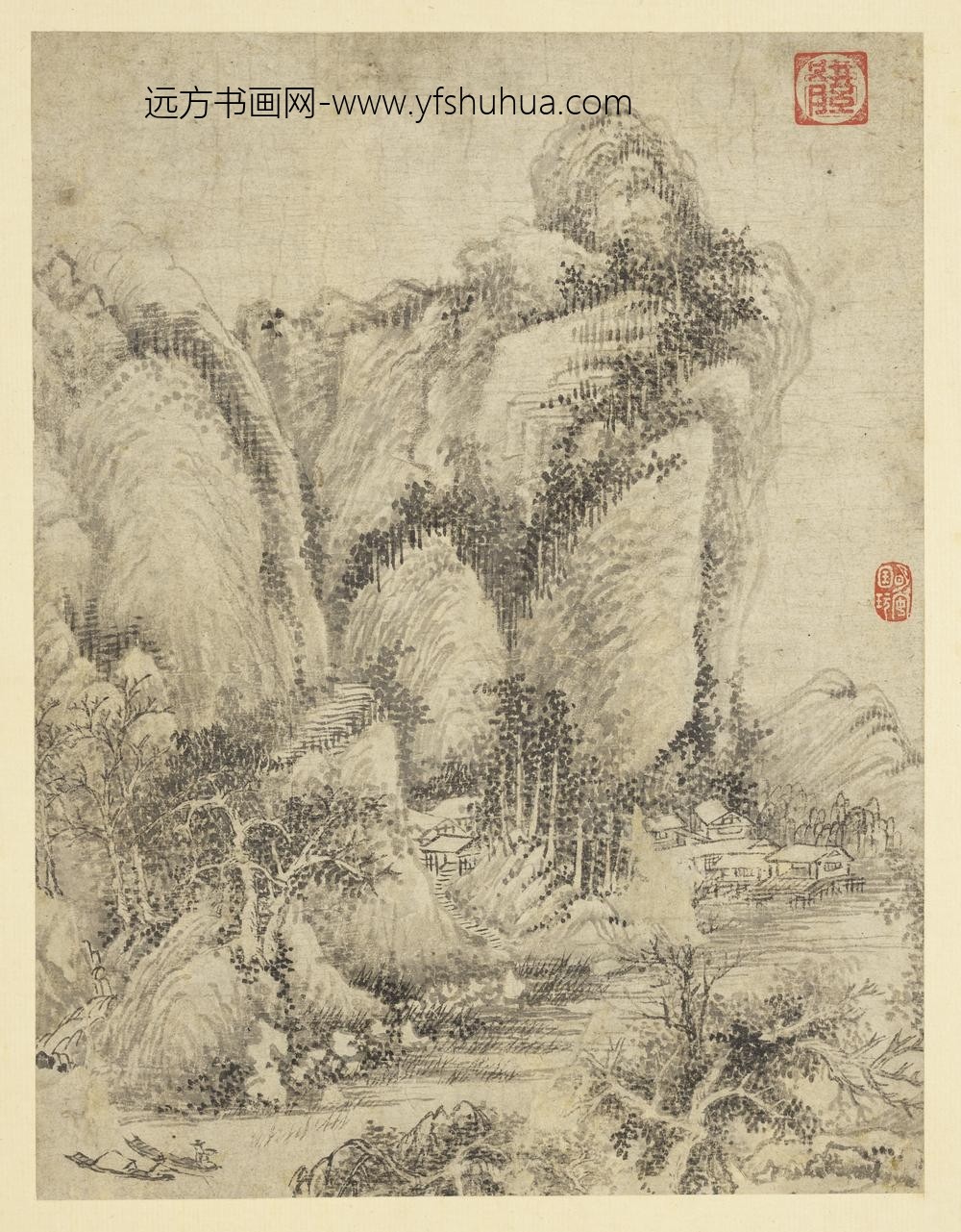 历代画幅集册册-无款溪山仙馆-