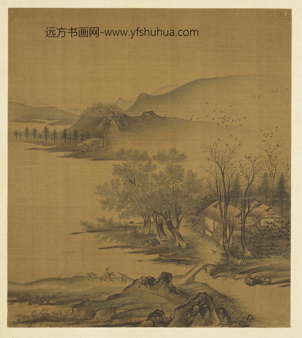 历代画幅集册册-无款溪山行旅-