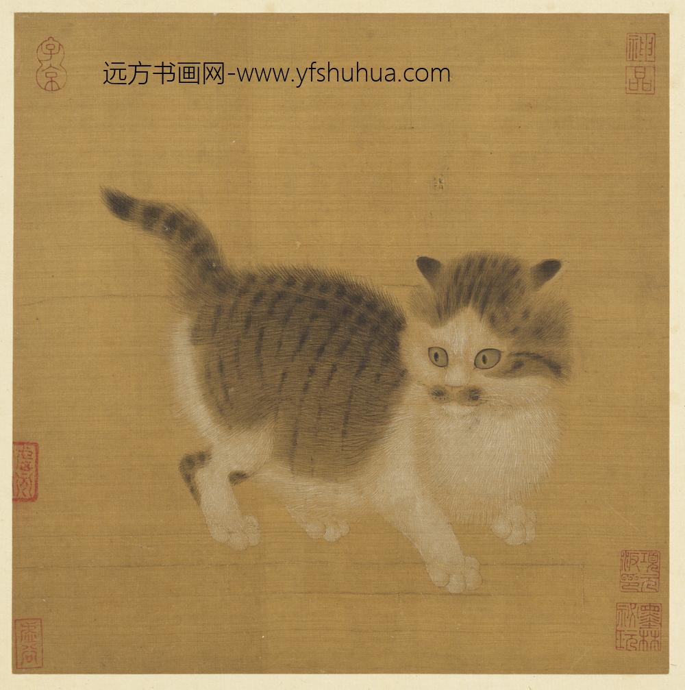 历代画幅集册册-无款狸奴-