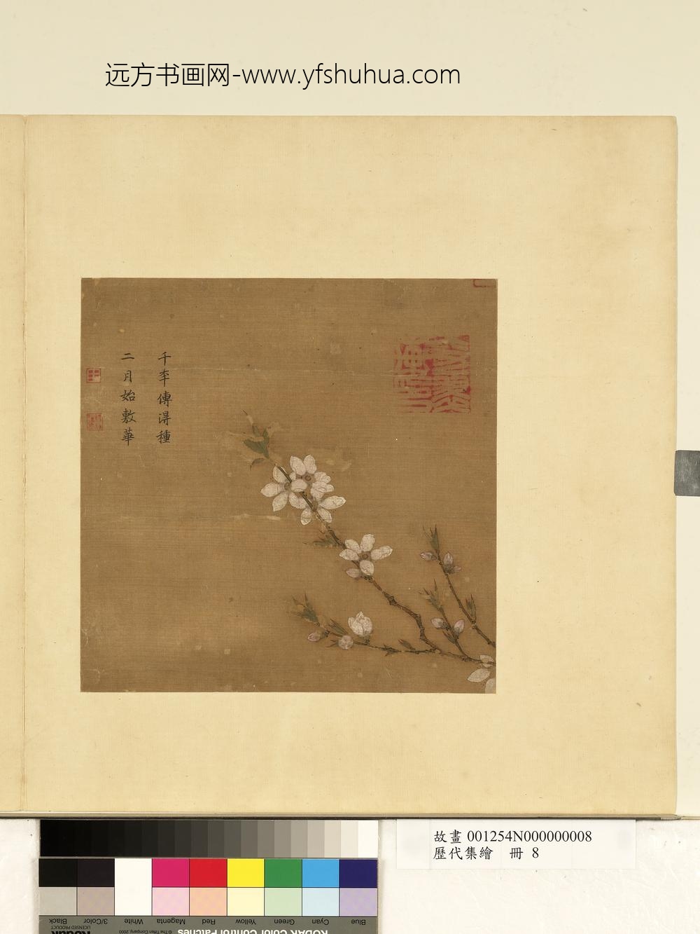 历代集绘册-无款桃花