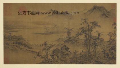 历朝名人图绘册 无款林亭秋色.jpg