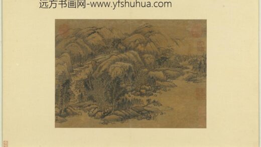 历朝名绘册 五代巨然山水.jpg