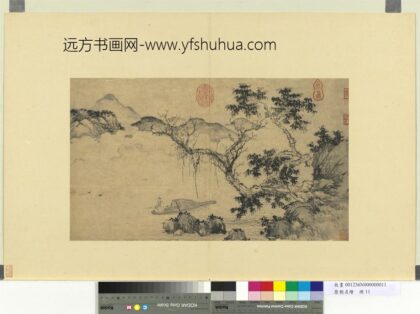 历朝名绘册 明盛着秋江钓艇.jpg