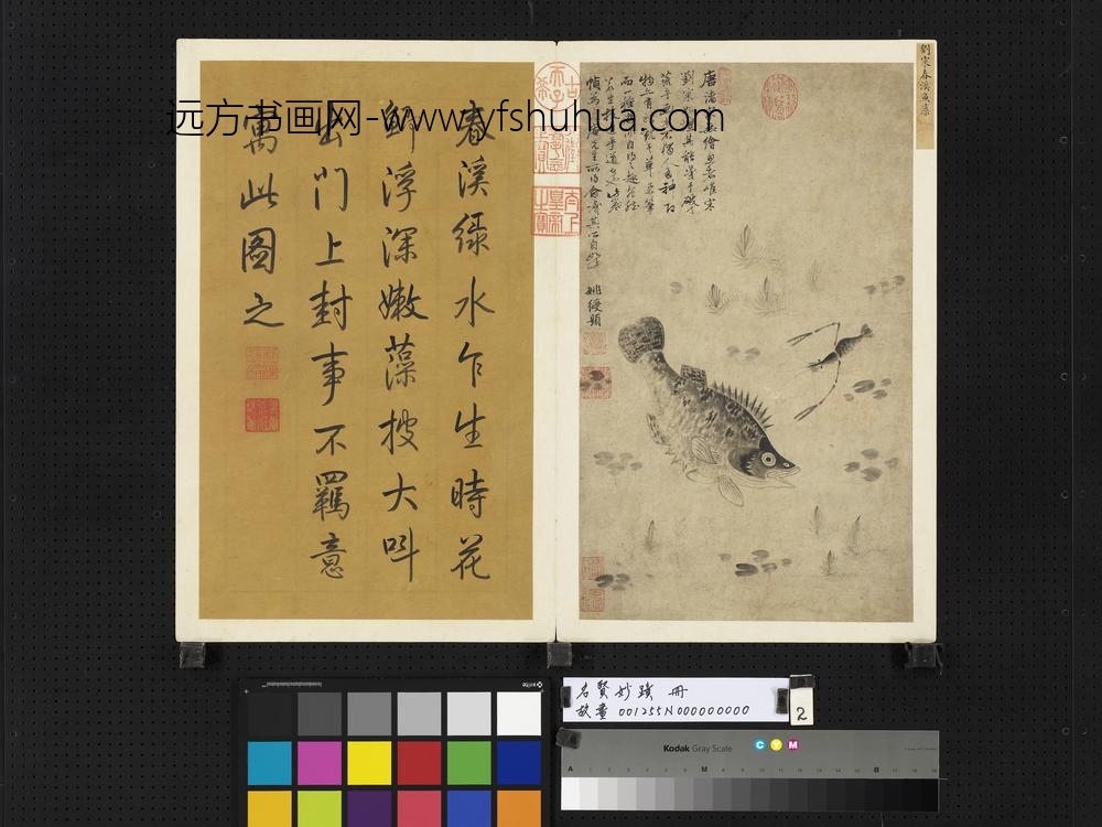 名贤妙迹册-宋刘寀春溪鱼藻