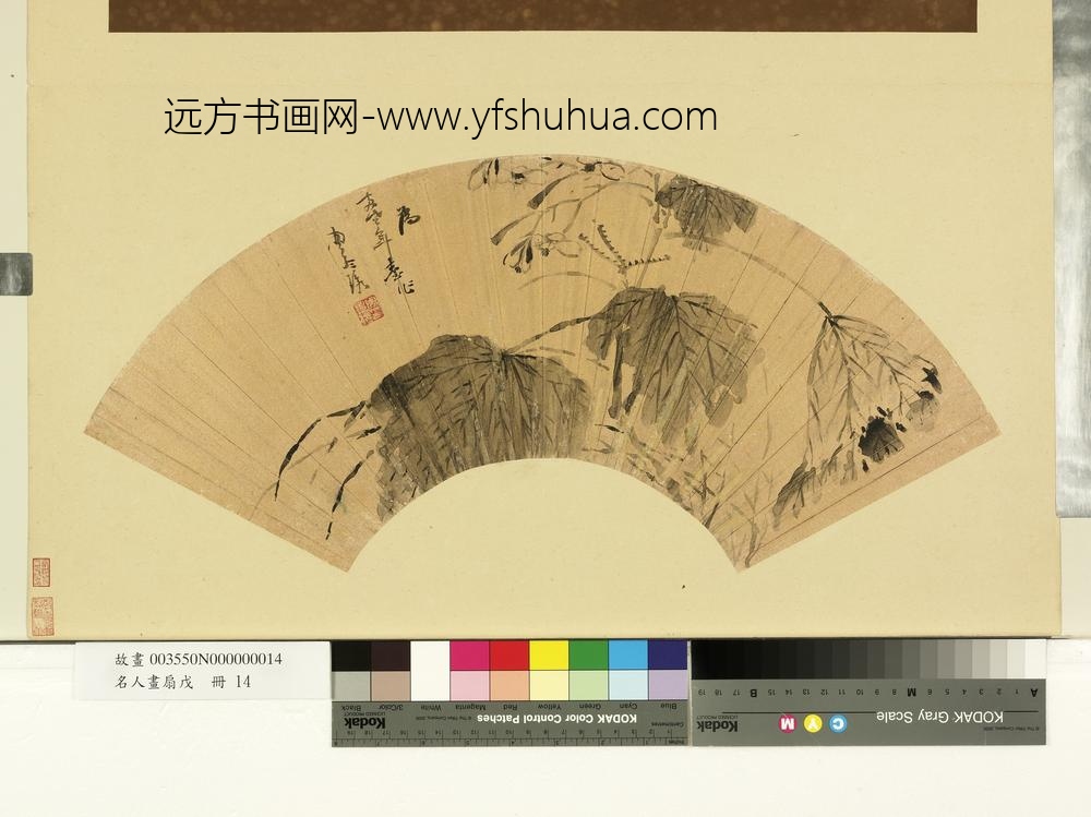 周孟琇-名人画扇(戊)册-海棠